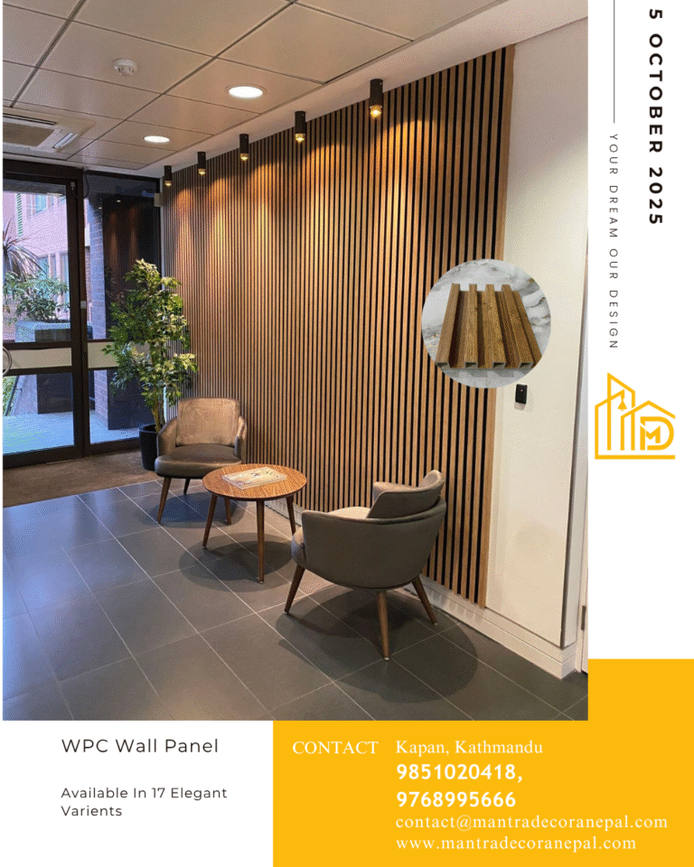 WPC Panel for Modern Wall Decoration | Durable & Stylish Interior Panels